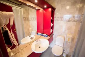 Hotel Geirland, bagno