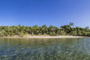 La spiaggia del Pole Pole Lodge