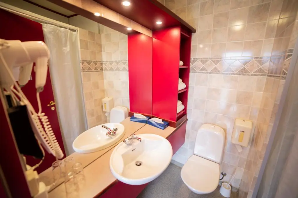 Hotel Geirland, bagno
